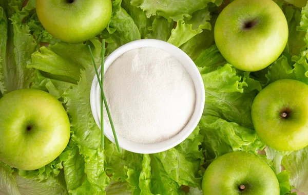 Collagen Salad Apples White Green — Stock Photo, Image