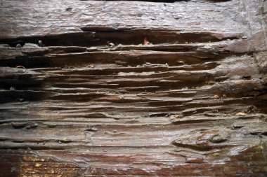 Yıpranmış ahşap dokusunun estetik fotoğrafı.