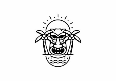 Aloha Çizgisi Resim Rozeti Tasarımı