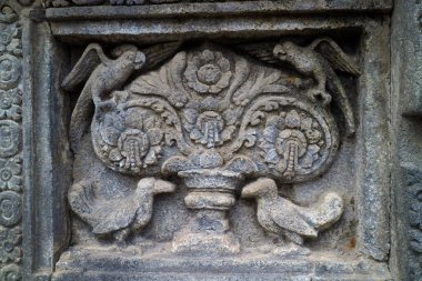 Yogyakarta Indonesia, May 31, 2021: Amazing reliefs from the Prambanan temple in Yogyakarta which has become a tourist destination for foreign tourists and local tourists