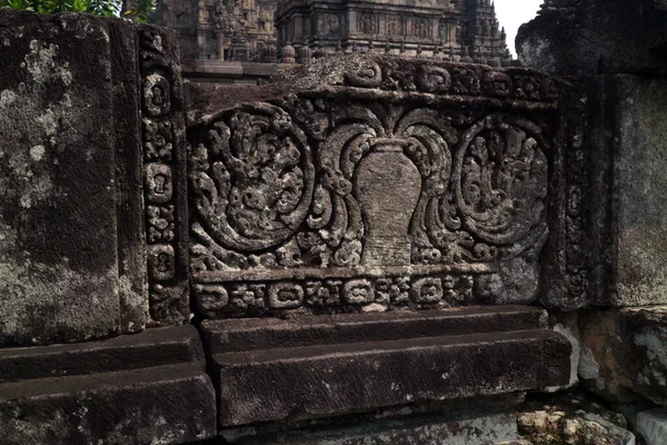 Yogyakarta Indonesia Mayo 2021 Increíbles Relieves Del Templo Prambanan Yogyakarta — Foto de Stock