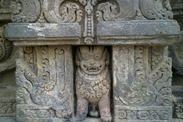 Yogyakarta Indonésie Mai 2021 Reliefs Antiques Classiques Temple Prambanan Cette — Photo