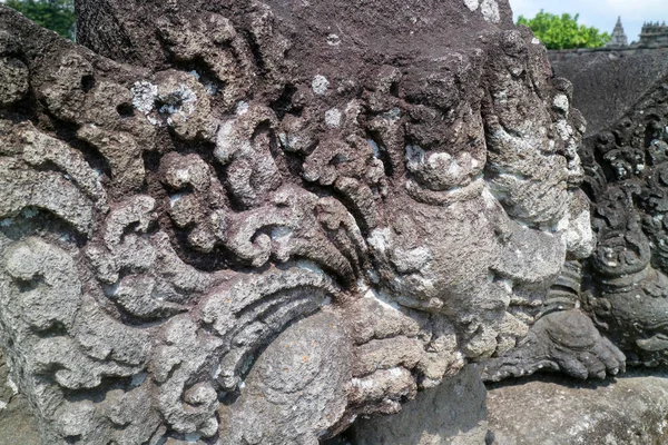 Yogyakarta Indonésia Maio 2021 Antigos Clássicos Relevos Templo Prambanan Esta — Fotografia de Stock