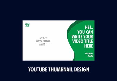Youtube küçük resim tasarımının renkli düzenlenebilir
