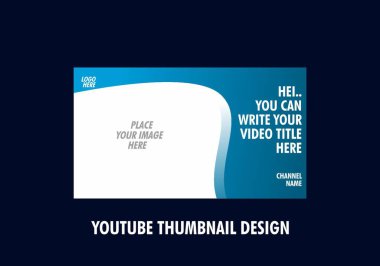 Youtube küçük resim tasarımının renkli düzenlenebilir