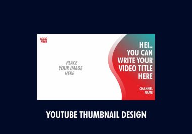 Youtube küçük resim tasarımının renkli düzenlenebilir