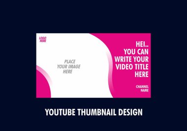 Youtube küçük resim tasarımının renkli düzenlenebilir