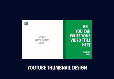 Youtube küçük resim tasarımının renkli düzenlenebilir