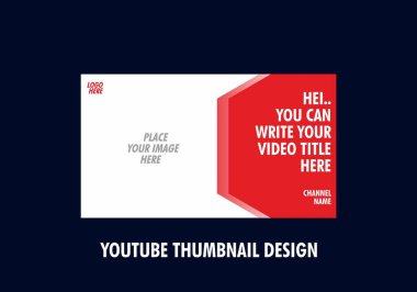 Youtube küçük resim tasarımının renkli düzenlenebilir
