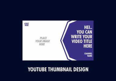 Youtube küçük resim tasarımının renkli düzenlenebilir