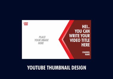 Youtube küçük resim tasarımının renkli düzenlenebilir
