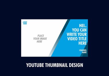 Youtube küçük resim tasarımının renkli düzenlenebilir