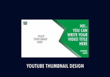 Youtube küçük resim tasarımının renkli düzenlenebilir