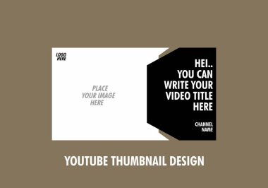 Youtube küçük resim tasarımının renkli düzenlenebilir