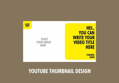 Youtube küçük resim tasarımının renkli düzenlenebilir