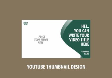 Youtube küçük resim tasarımının renkli düzenlenebilir