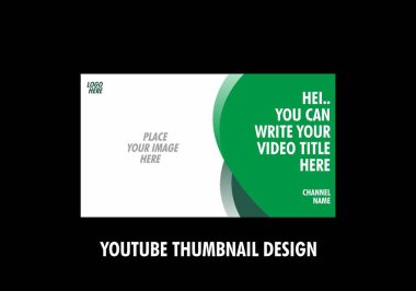 Youtube küçük resim tasarımının renkli düzenlenebilir