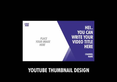 Youtube küçük resim tasarımının renkli düzenlenebilir