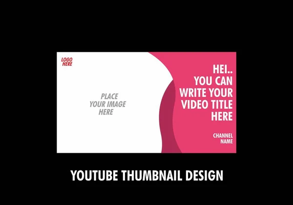 Youtube küçük resim tasarımının renkli düzenlenebilir