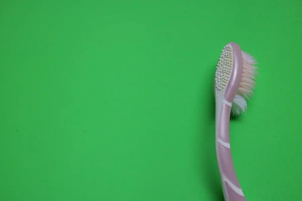 Used Toothbrush Cleaning Teeth Isolated Background Photo — Stock Photo, Image