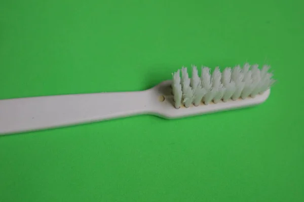 Used Toothbrush Cleaning Teeth Isolated Background Photo — Stock Photo, Image