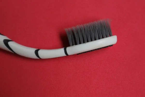 Used Toothbrush Cleaning Teeth Isolated Background Photo — Stock Photo, Image