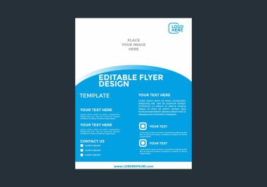 Eşsiz ve renkli düzenlenebilir broşür tasarımı