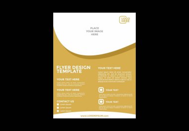 Eşsiz ve renkli düzenlenebilir broşür tasarımı