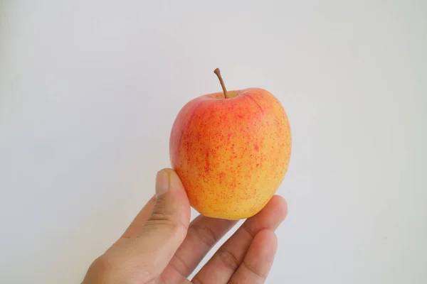 Red Yellow Color Fresh Apple Photo — Stock Photo, Image