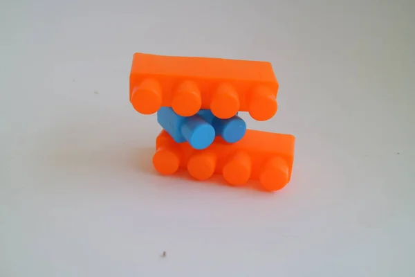 Kolorowa Część Zabawek Lego Zdjęcia — Zdjęcie stockowe