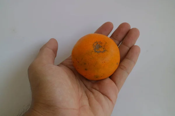 Pequeño Color Amarillo Fruta Naranja Fresca Foto —  Fotos de Stock