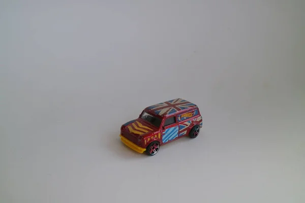 Semarang Indonesien August 2021 Sammlung Von Spielzeugautos Hot Wheels Roter — Stockfoto