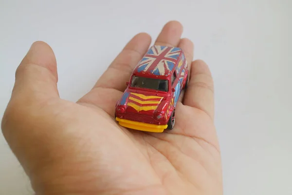 Semarang Indonesien August 2021 Sammlung Von Spielzeugautos Hot Wheels Roter — Stockfoto