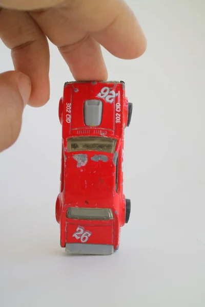 Semarang Indonesia Agosto 2021 Collezione Macchinine Hot Wheels Colore Rosso — Foto Stock