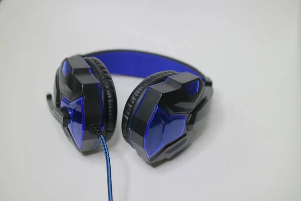 Semarang Indonesia Auweight 2021 Black Blue Color Headphone Gaming Gear — 스톡 사진