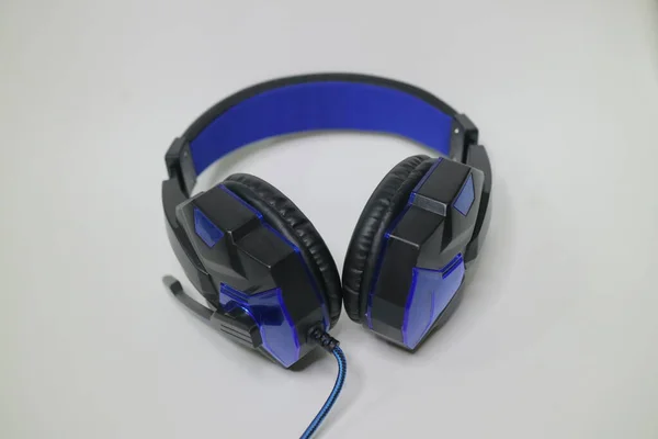 Semarang Indonesia Auweight 2021 Black Blue Color Headphone Gaming Gear — 스톡 사진