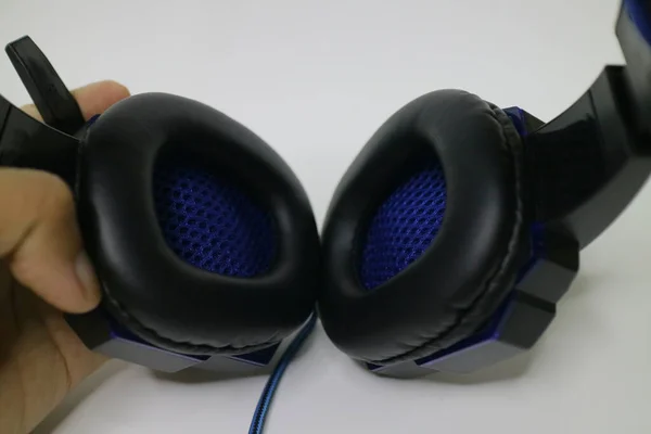 Semarang Indonesia Auweight 2021 Black Blue Color Headphone Gaming Gear — 스톡 사진