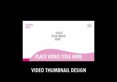 Video küçük resim tasarımının eşsiz ve renkli