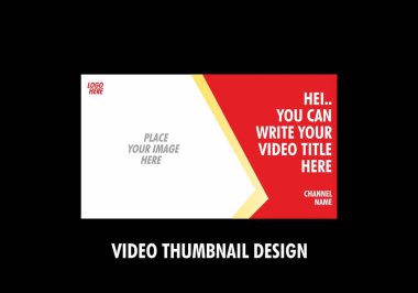 Video küçük resim tasarımının eşsiz ve renkli