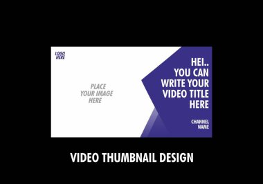 Video küçük resim tasarımının eşsiz ve renkli