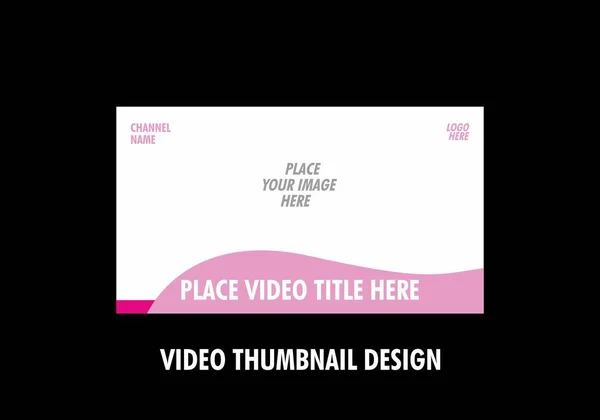 Unique Colorful Video Thumbnail Design — Stock Vector