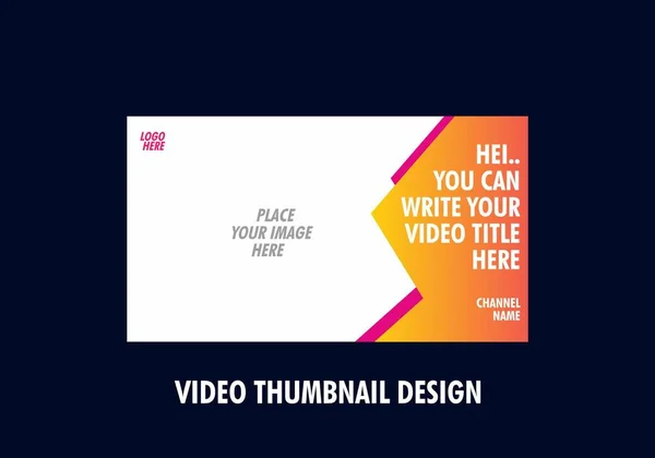 Único Colorido Design Miniatura Vídeo —  Vetores de Stock