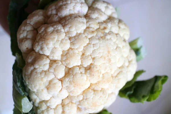 Fresh White Cauliflower Cooking Photo — Stock Photo, Image