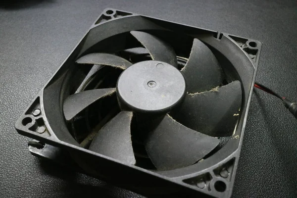 Black Computer Cpu Fan — Stock Photo, Image