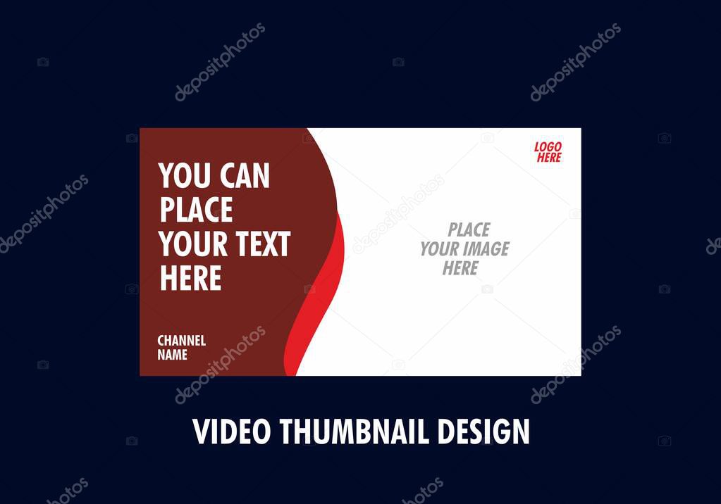 full color of video thumbnail design