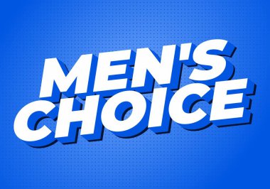 Kalın bir 3d beyaz metin, yarım tonlu ve uzun gölgeli, dinamik komedi tarzı tipografisi olan canlı mavi arkaplan menisi seçer