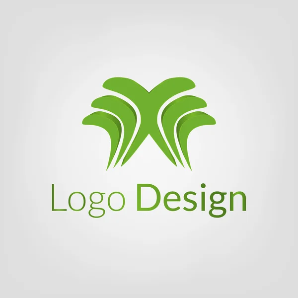 Logo de campaña geométrica vectorial. Plantilla . — Vector de stock