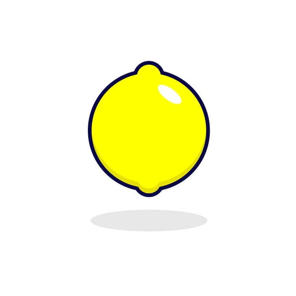 Citron Enkel Frukt Illustration — Stock vektor