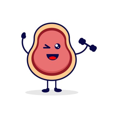 Et güçlü sevimli karakter çizimi