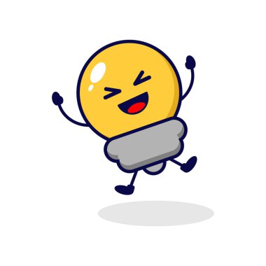 Lamba mutlu sevimli karakter çizimi